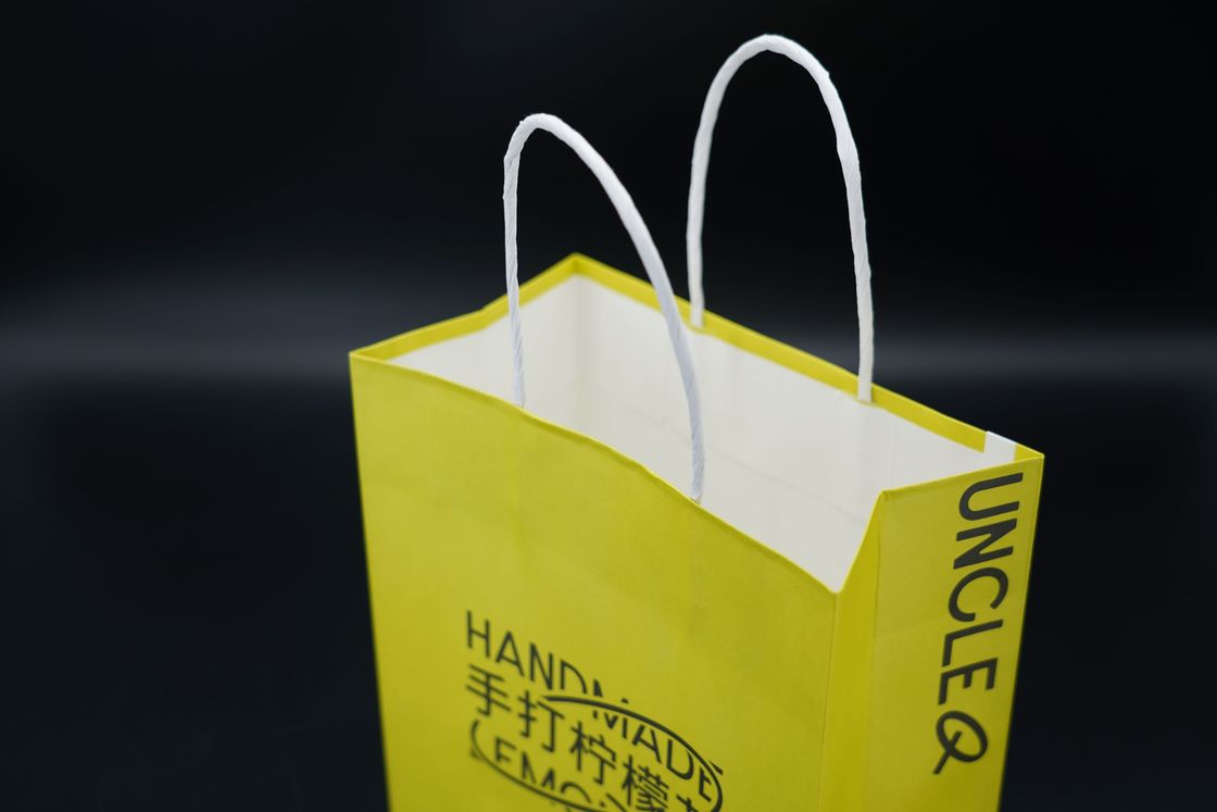 Premium Personalized Paper Bags Sturdy Custom Kraft Grocery Bags