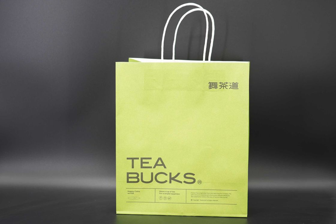 Custom Kraft Paper Bags For Retail Double Cup Paper Bag Recyclable