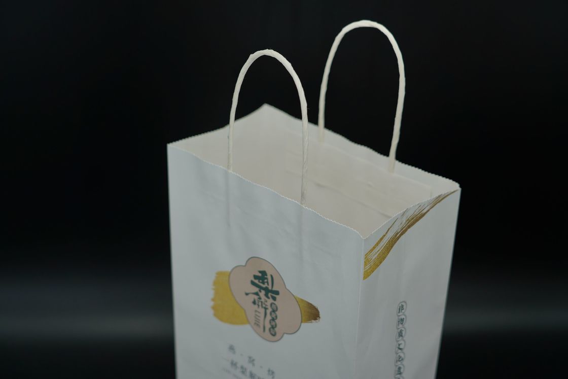 Industry Eco Paper Bags Multi Purpose White Kraft Eco Craft Bags Recyclable