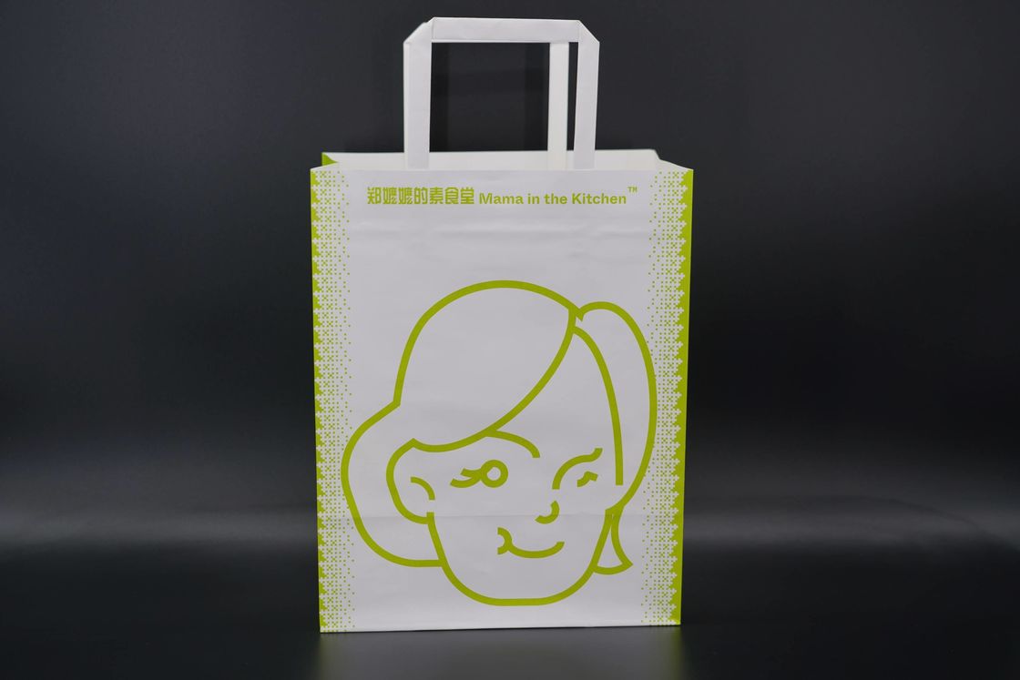 Kraft Cardboard Paper Bag Eco Cartoon Graphic Biodegradable