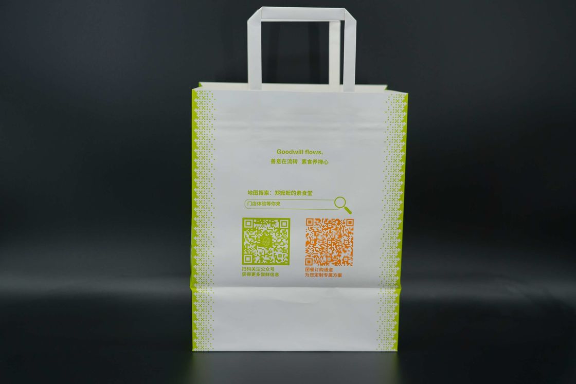 Kraft Cardboard Paper Bag Eco Cartoon Graphic Biodegradable